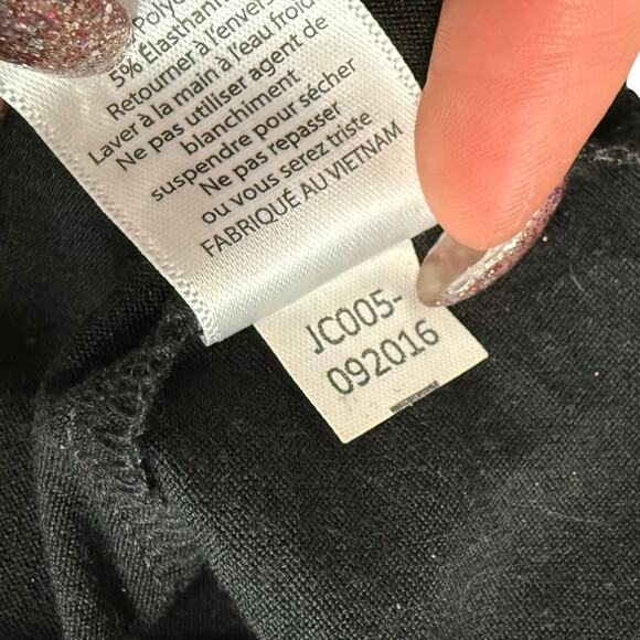 Lularoe Carly Metallic Gold Foil Floral Black Shirt Short Sleeve Dress size XS - Picture 11 of 11